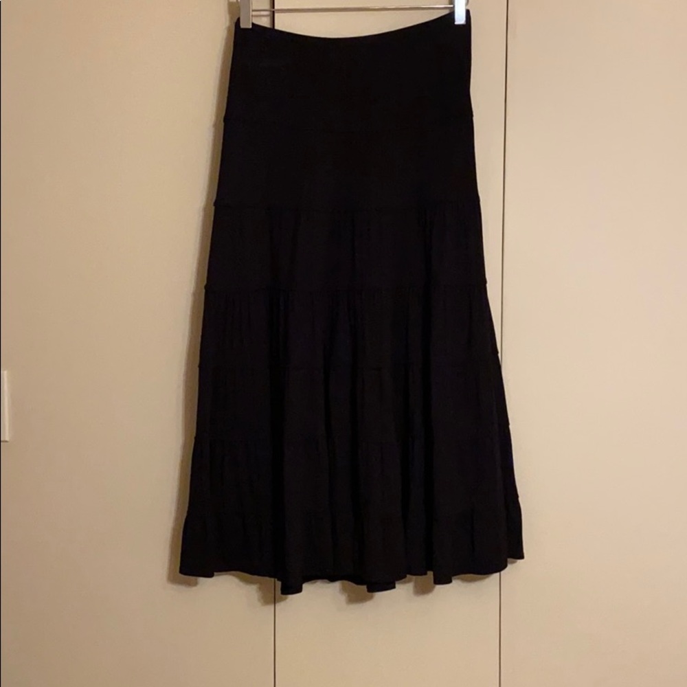Max Studio black long skirt